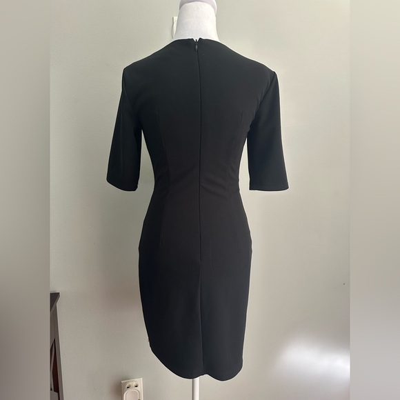 Lulus Westwood Black Half Sleeve Sheath Dress Size Small - Picture 6 of 11